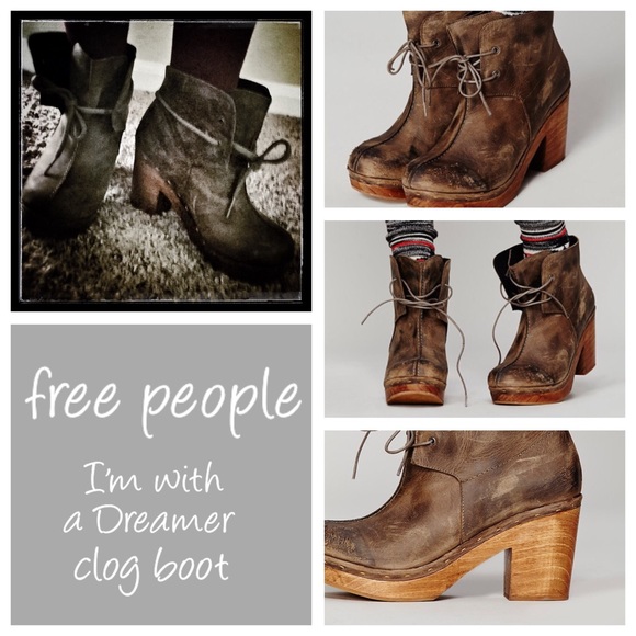 Free People I'm With A Dreamer Clog Boot. NIB. Sz6