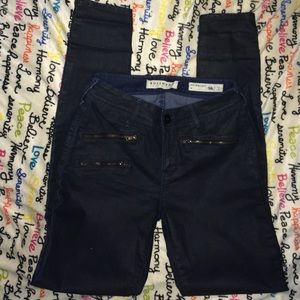 PacSun dark blue shiny jeans