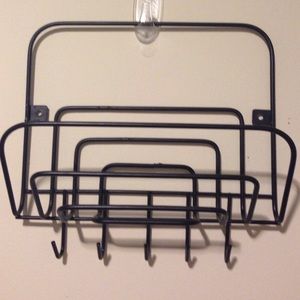 Black metal hanger