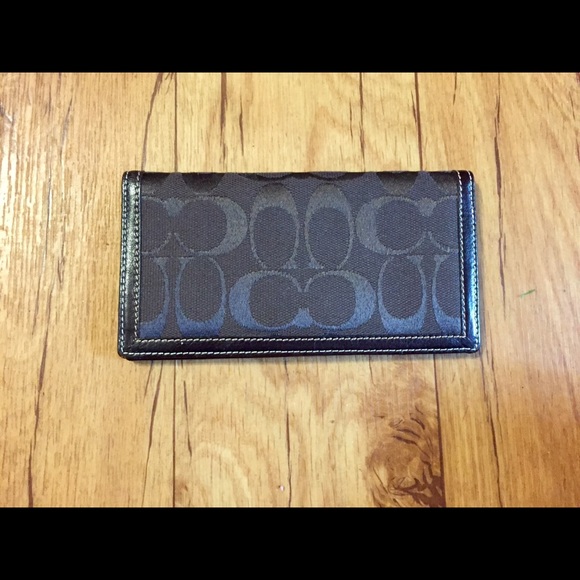 Coach checkbook cover