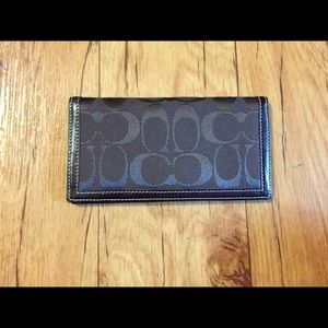 Coach checkbook cover