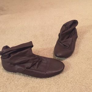 Brown booties