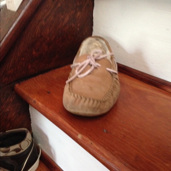 Tan Ugg moccasins