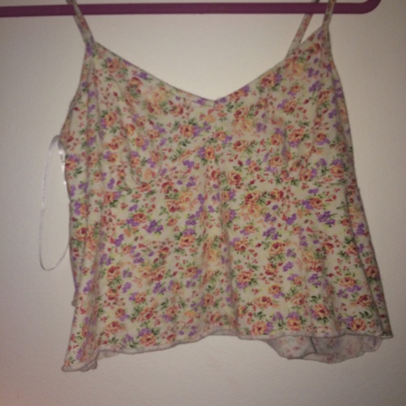 flower print crop top
