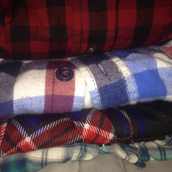 💀bundle💀 4 plaid shirts