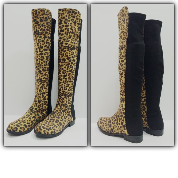 ๐HP๐ UNISA Gillian Leopard tall boot, sz. 6 - Picture 4 of 4