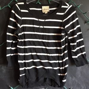 Black and white striped sweater