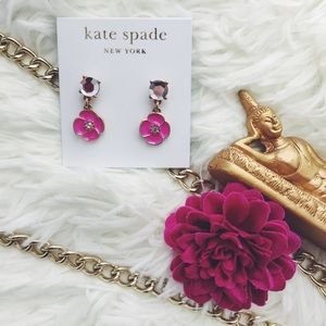 ✨Host Pick✨ Kate Spade Flower Drop Earrings Pink