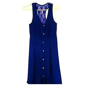 Blue High Low Dress