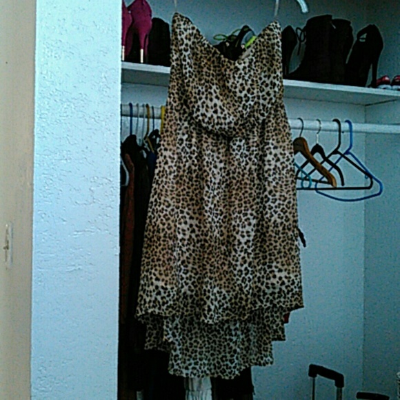 Leopard High-Low Dress - Picture 2 of 4
