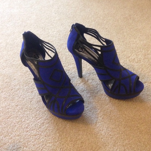 Royal blue heels