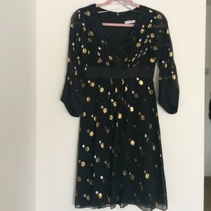 Party dress! Black with gold and silver accents