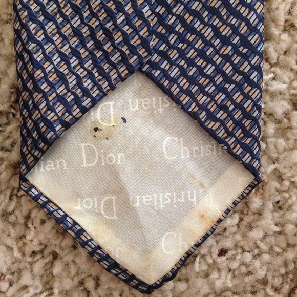 Vintage Christian Dior Pure Silk Tie - Picture 4 of 4