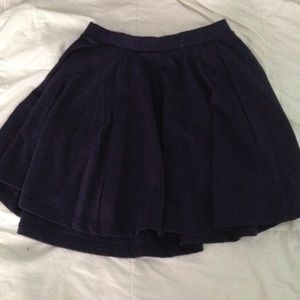 navy blue circle skirt