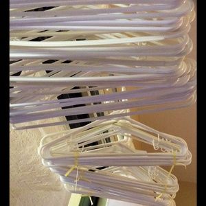 Adult White Plastic Hangers
