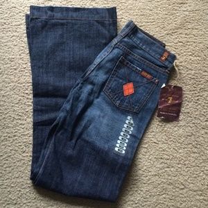 7 for all mankind jeans, W26, wide leg