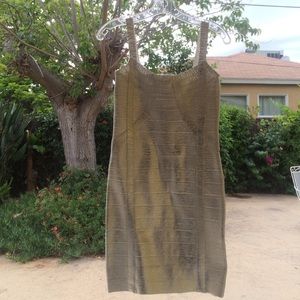 Silver Bebe bandage dress