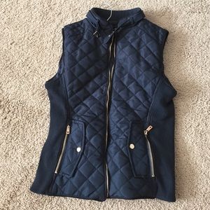 Navy blue vest