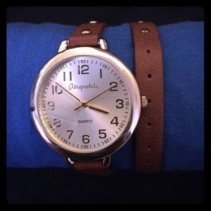 Brown wrap around watch