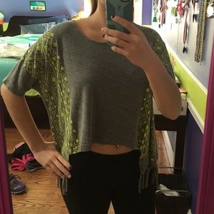 Vintage Havana Grey Aztec Flowy Top