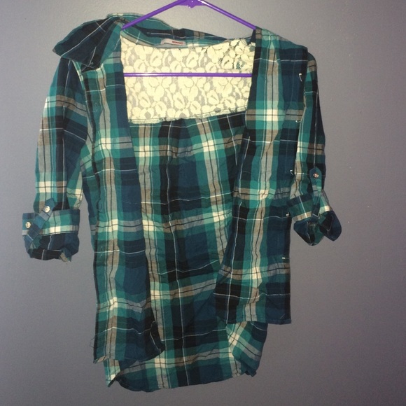 Blue Flannel, Lace Backing