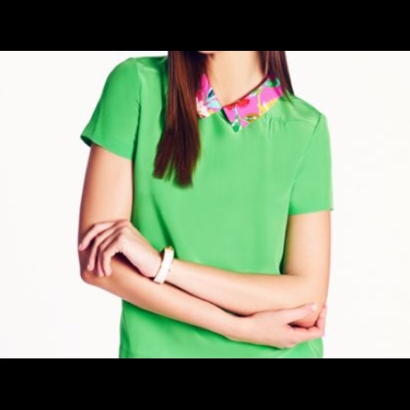 Hold. Kate spade Tessa top seen on TV.