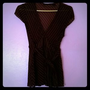 Flower Pattern Tie Top