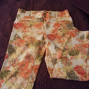Anthropologie floral pants