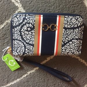 Cwonder paisley wristlet wallet