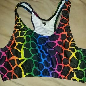Printed Sports Bra