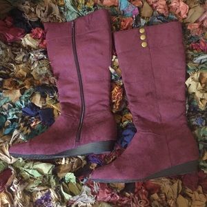 Eggplant Boots size 10