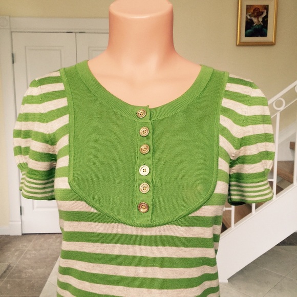 Juicy Couture Green Striped Dress - Picture 3 of 4