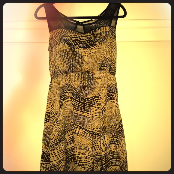 Bohemian chic mesh top dress