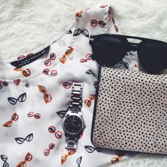 Zara's Sunglasses Pattern Top