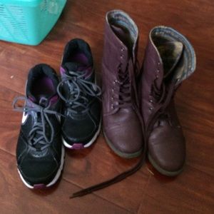 Nike and combat boot bundle!