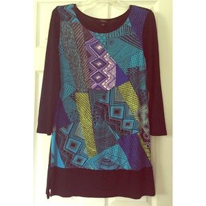 SALE Cool colored tunic, L