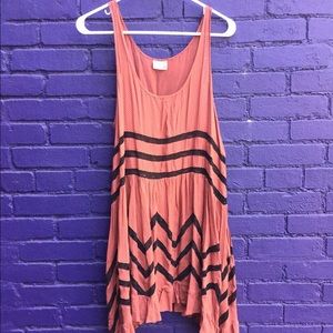 Free People voile lace trapeze slip