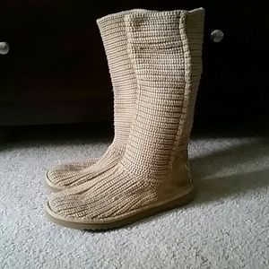 Knit UGG boots