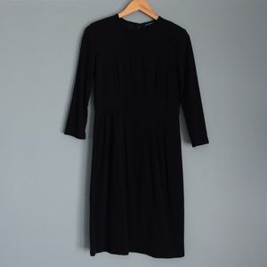 Nanette Lepore Long-sleeve Black Ponte Shift Dress