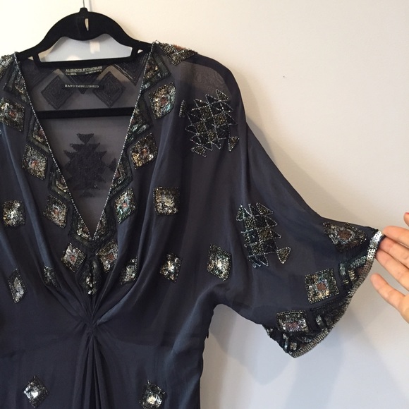 All Saints Tops - All Saints Sheer Sequined Tunic