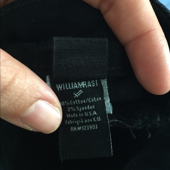 ‼️SOLD‼️WILLIAM RAST black denim skinnies - Picture 3 of 4