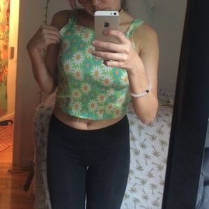 Vintage high neck crop top