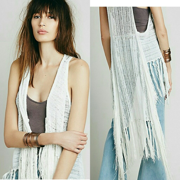 **SOLD**NWT Free People Fringe Vest - Picture 2 of 3