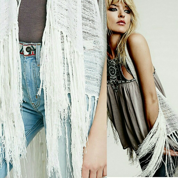 **SOLD**NWT Free People Fringe Vest - Picture 3 of 3