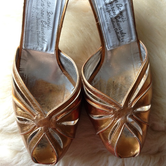 Susan Benis & Warren Edwards Peep Toe Heels💝 - Picture 3 of 4