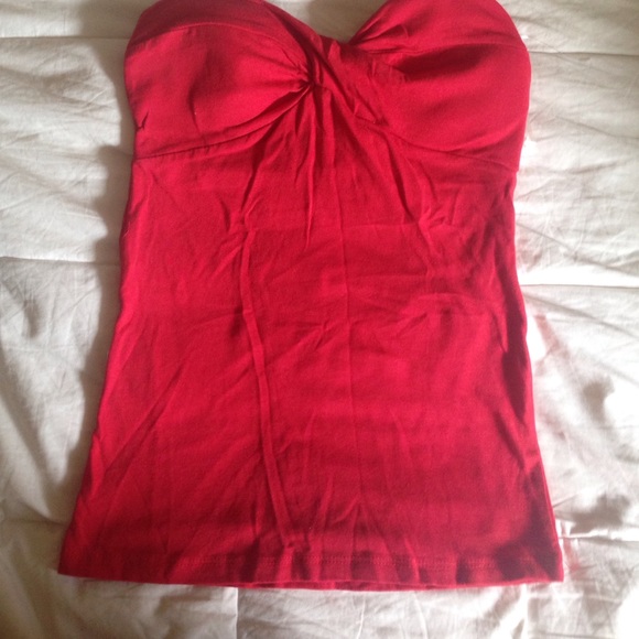 Red tube top