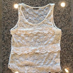 Crochet and Lace Tank