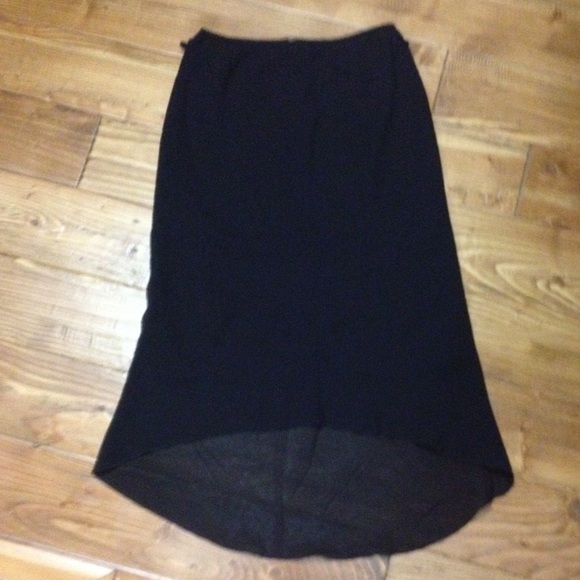 black hi low skirt - Picture 1 of 2