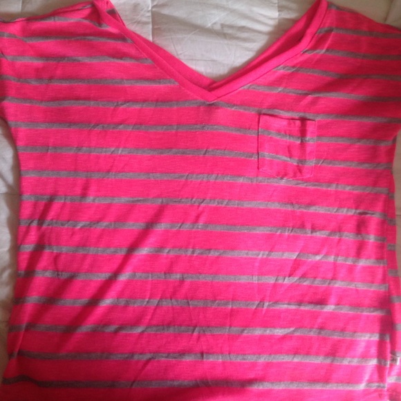 Hot pink off shoulder top