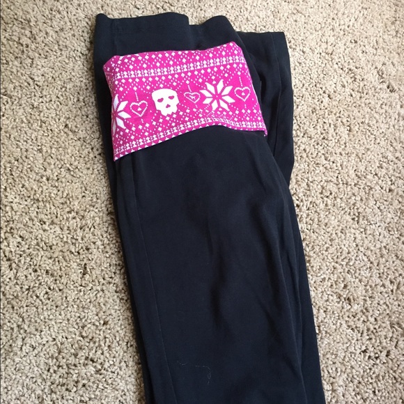 Pink boot cut yoga pants